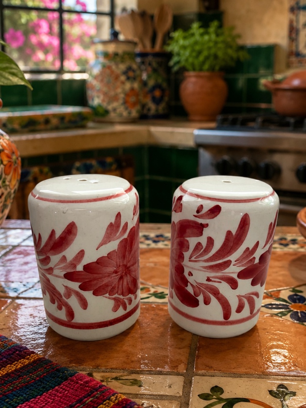 Talavera Ceramic Salt & Pepper Shakers